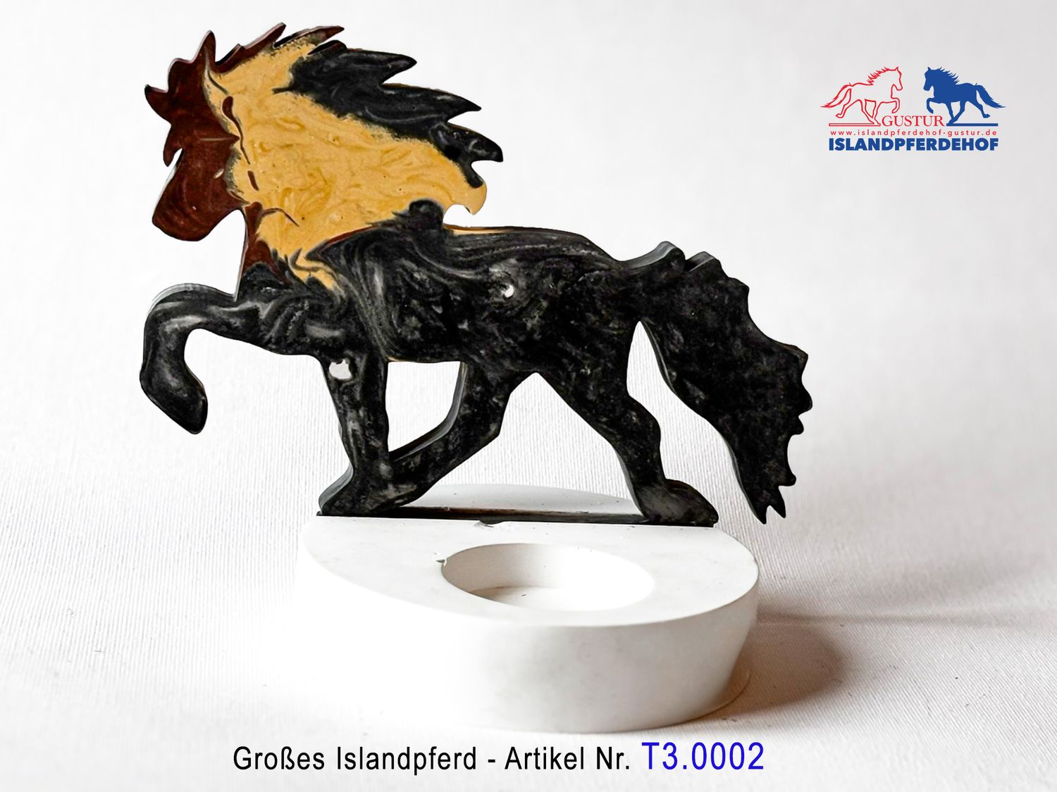 Individuelle Islandpferde für Teelichthalter (Groß)