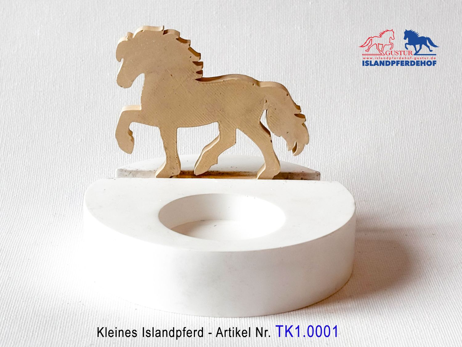 Individuelle Islandpferde für Teelichthalter (Klein)