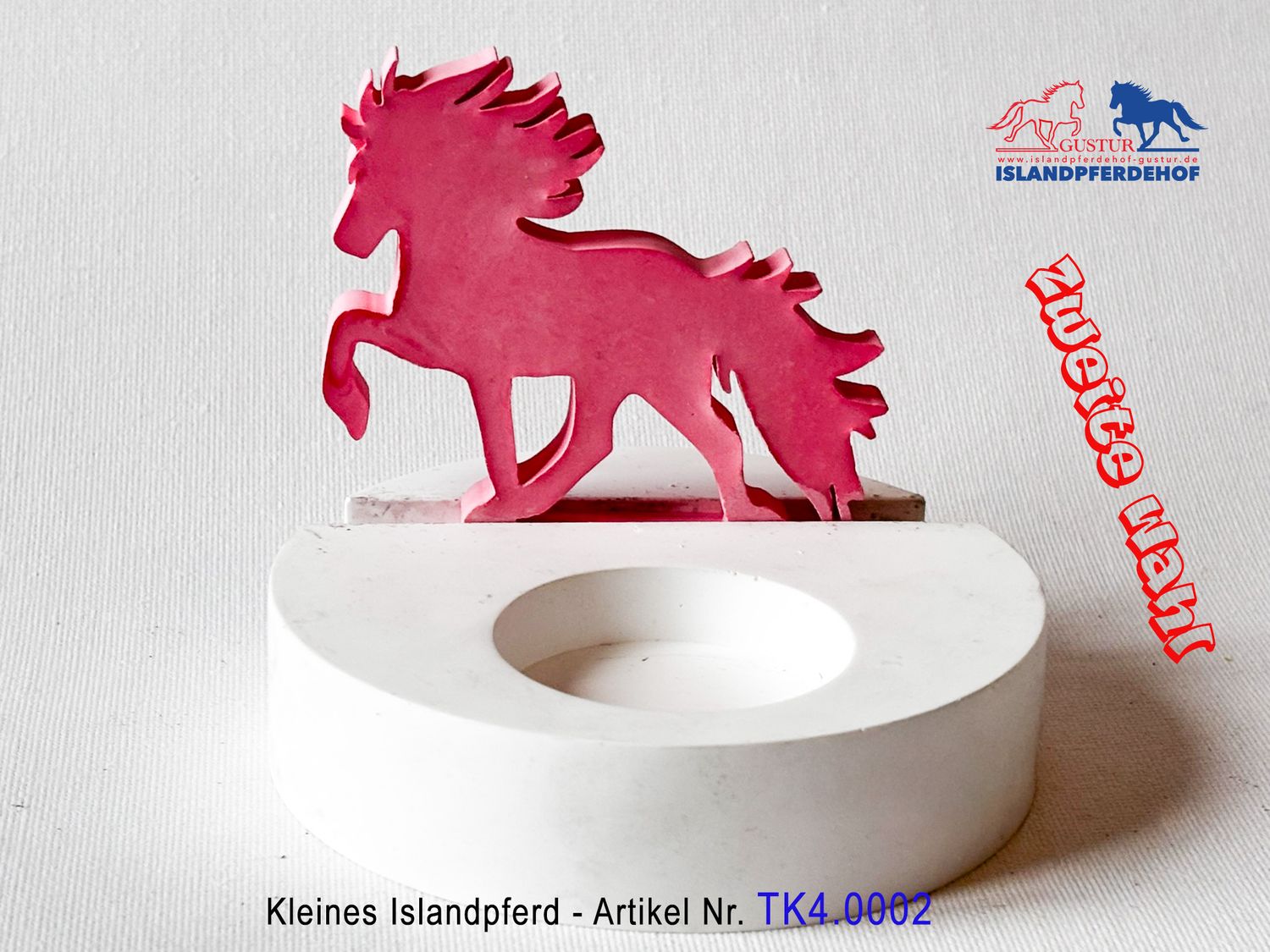 Individuelle Islandpferde für Teelichthalter (Klein) - Zweite Wahl