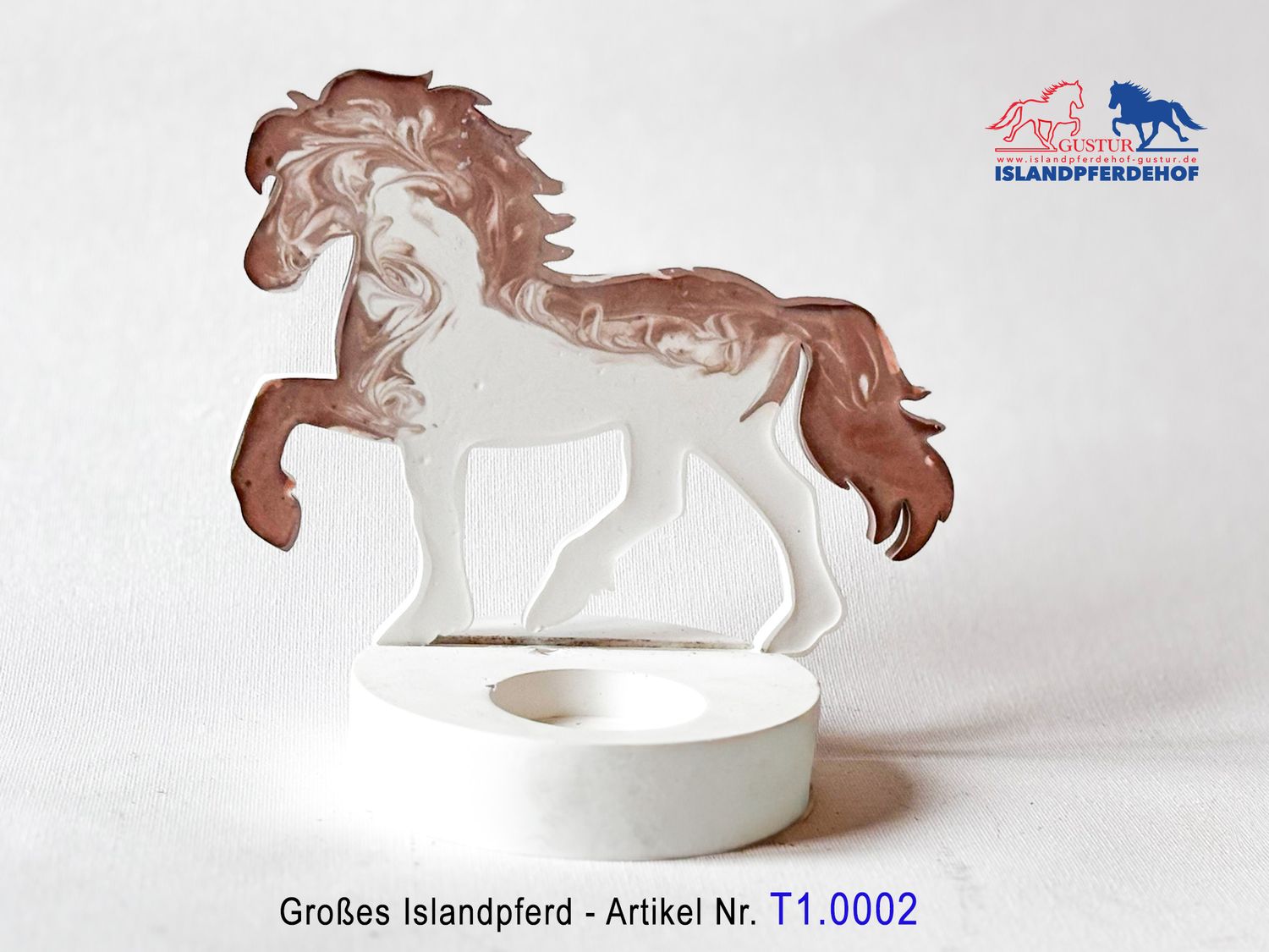 Individuelle Islandpferde für Teelichthalter (Groß)