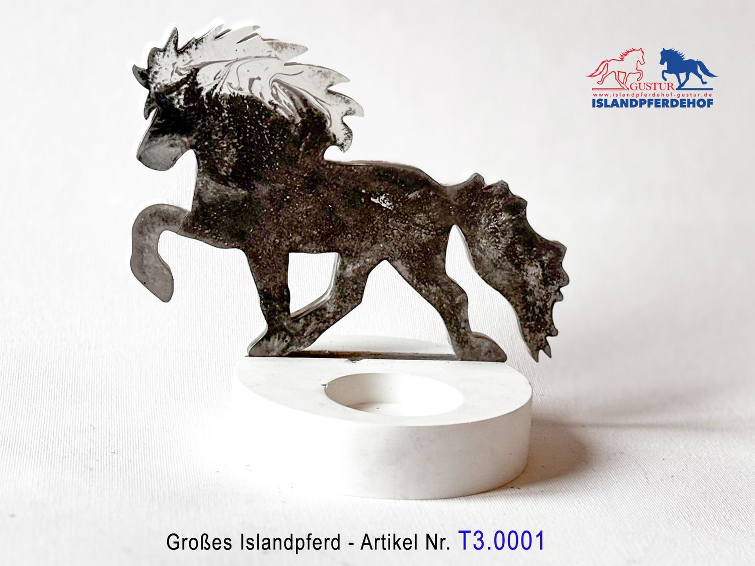 Individuelle Islandpferde für Teelichthalter (Groß)