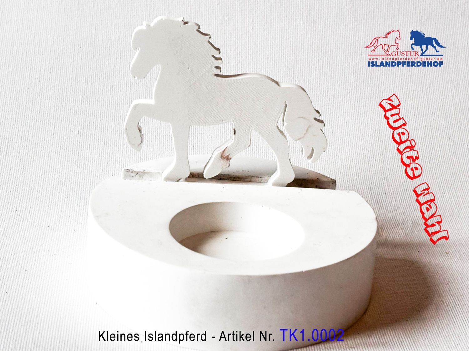 Individuelle Islandpferde für Teelichthalter (Klein) - Zweite Wahl