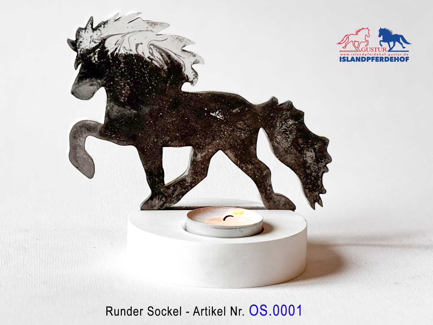 Teeelichtsockel (weiß)