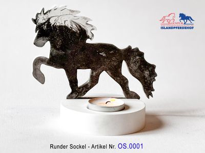 Teeelichtsockel (weiß)