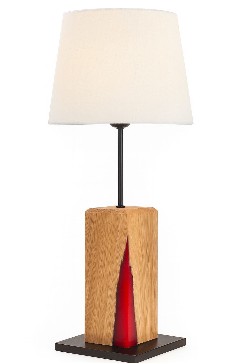 Eichentischlampe - 56 cm