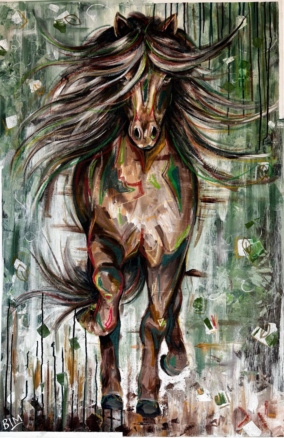 Islandpferd – Ursprüngliche Kraft in moderner Form. 80 x 120 cm