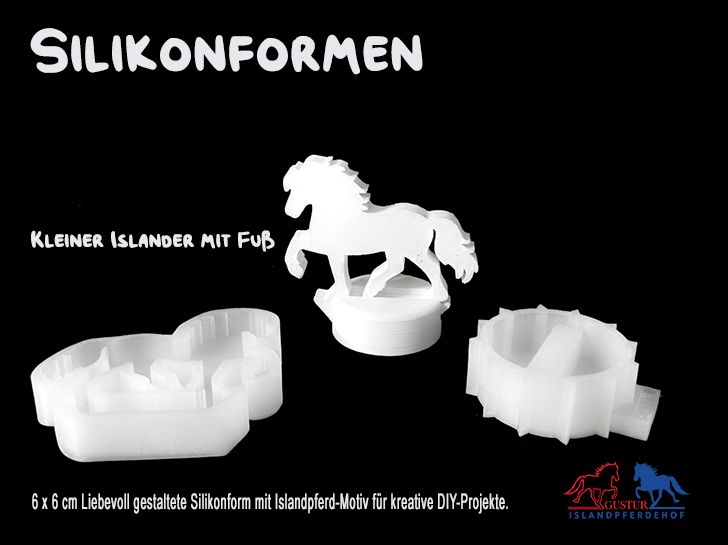 Silikonform Kleiner Isländer 01 mit Fuß 6 × 6 cm | GusturShop