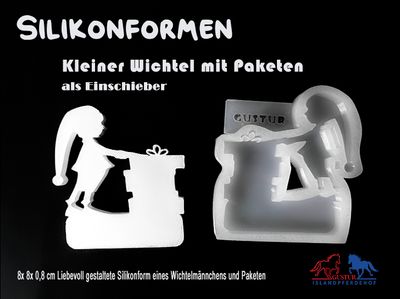 Silikonform Wichtelmännchen mit Paketen | GusturShop