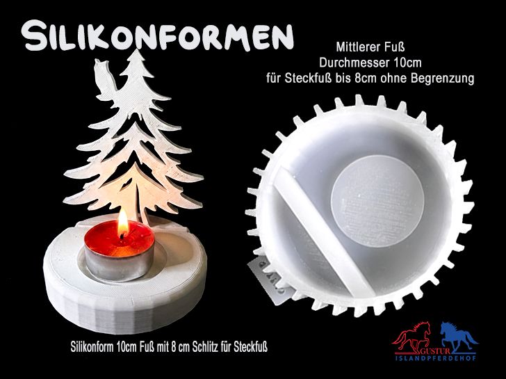 Fuß/Aufsteller Ø 10 cm – für Einschieber bis 8 cm Steckfuß