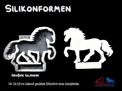 Silikonform „Großer Isländer 01“ – 14 × 12 × 0,8 cm