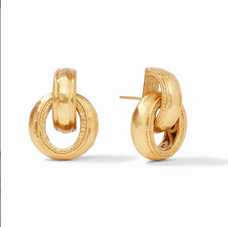 ER672G00 Julie Vos Cannes Door Knocker Earring