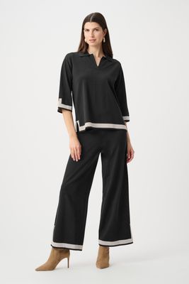253910 Joseph Ribkoff Color Block Culotte Pants
