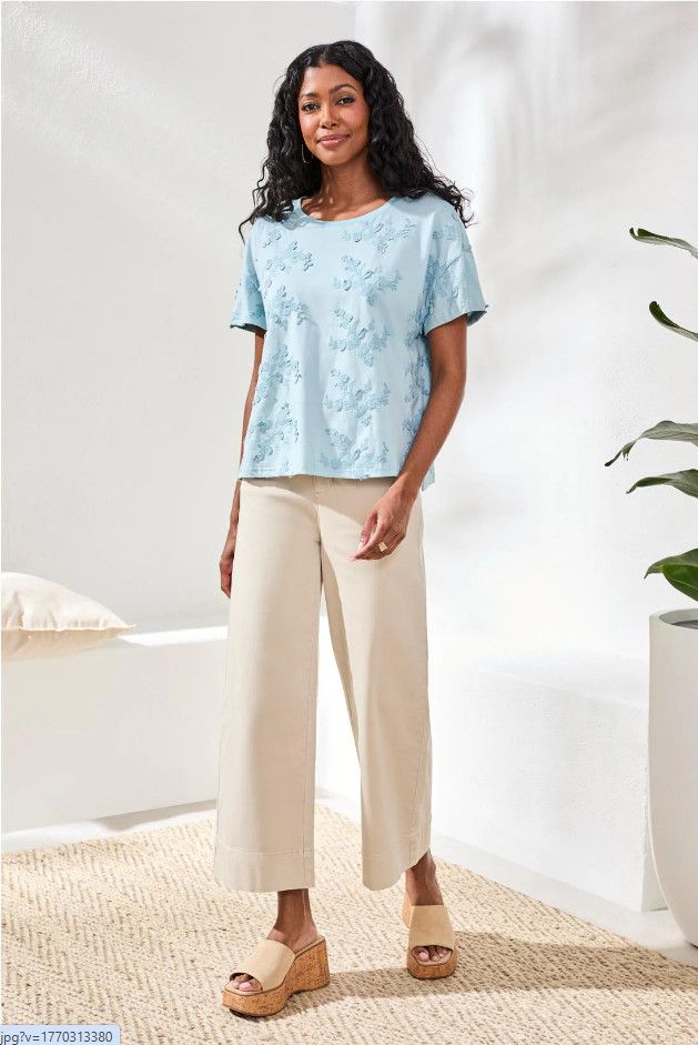 30850 Tribal Crew Neck Top