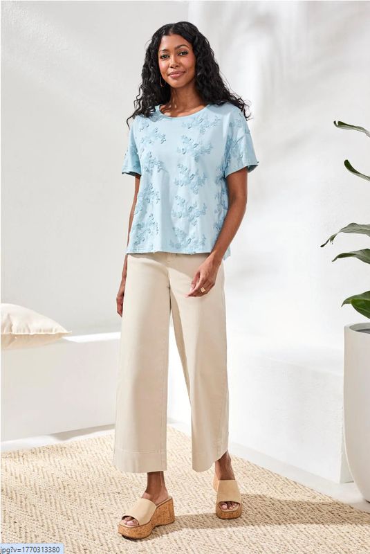 30850 Tribal Crew Neck Top