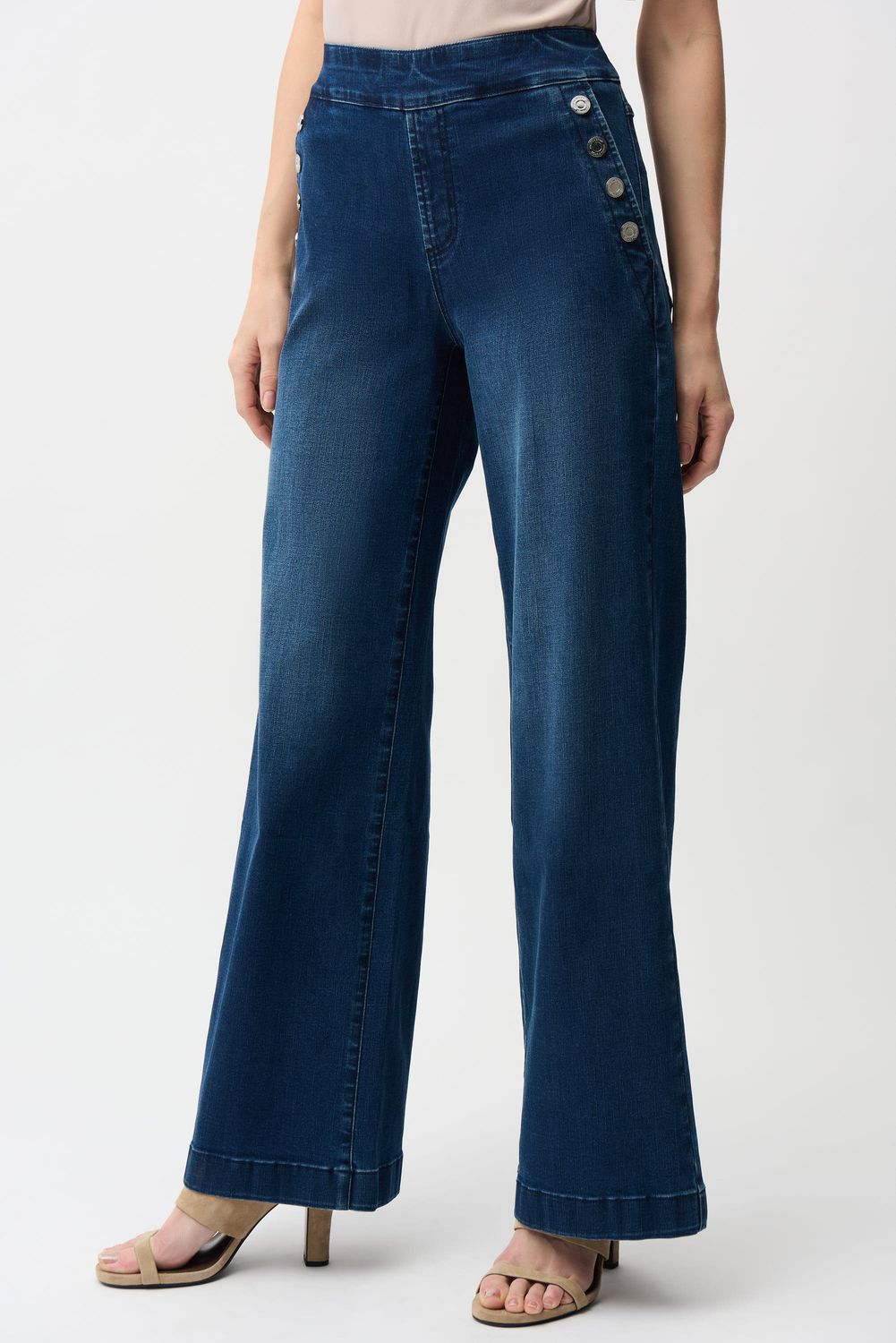 261961 Joseph Ribkoff Wide Leg Pull On Jeans