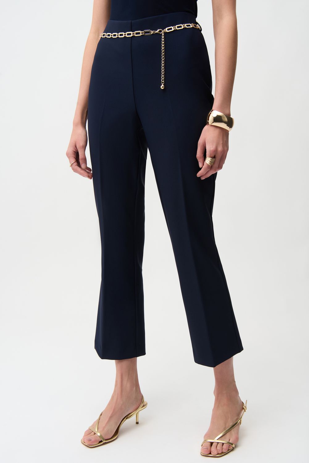 261059 Joseph Ribkoff Twill Pull On Flare Pant
