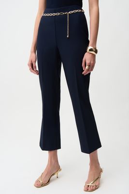 261059 Joseph Ribkoff Twill Pull On Flare Pant