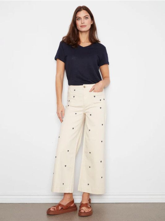 C5538E-677B Charlie B Cropped Flare Pant