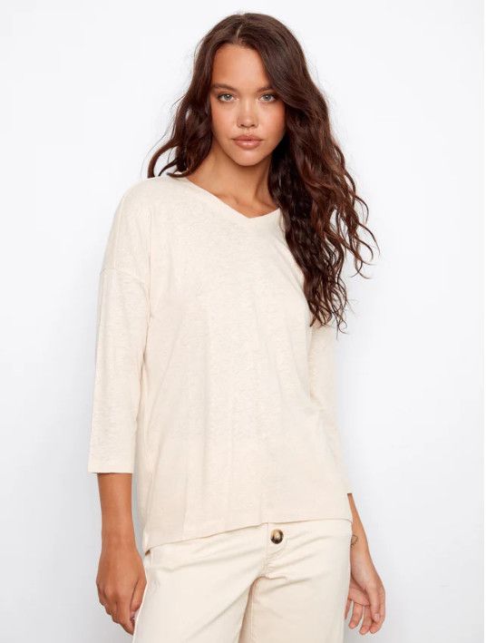 C1420FPK-253C Charlie B Foil Print Top