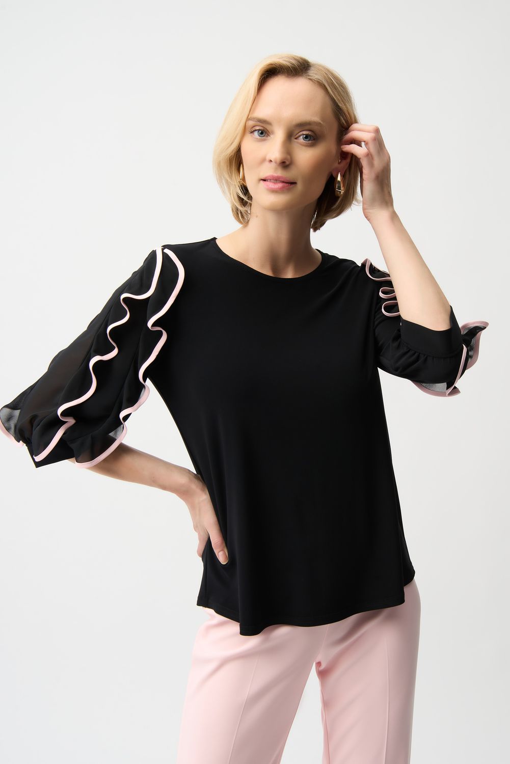 261009 Joseph Ribkoff Chiffon Top