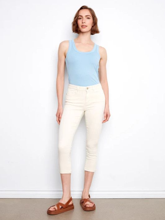 C5770-626C Charlie B Twill Slim Leg Pants