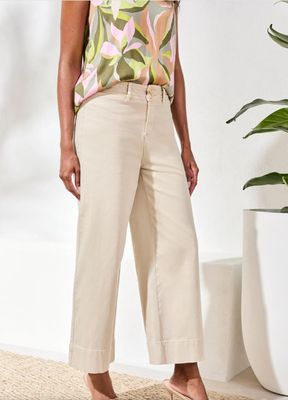 23040 Tribal Comfort Stretch High Rise Palazzo Pants