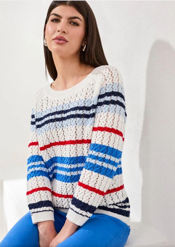 30320-576 Tribal Crew Neck Sweater
