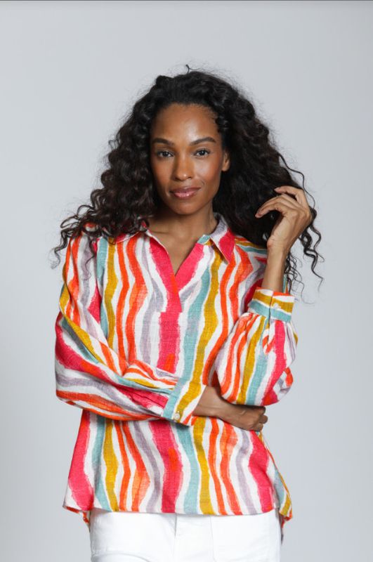 T16P/C-335D/CG APNY Pullover Blouse