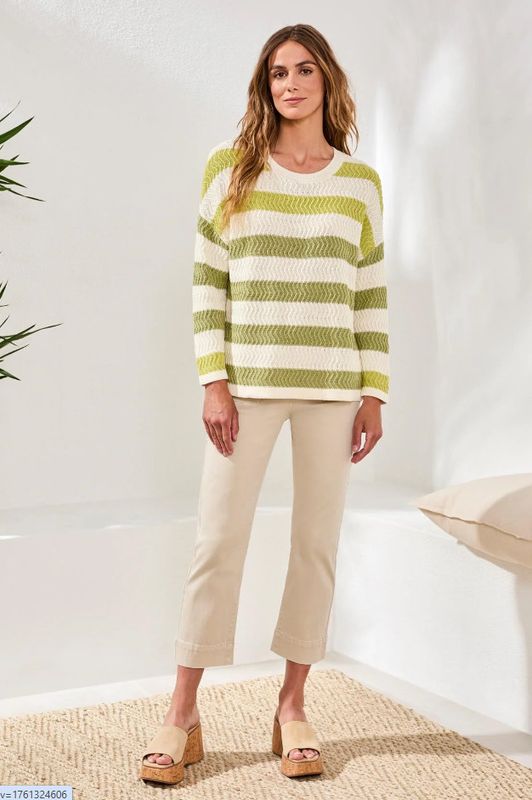 61540 Tribal Drop Shoulder Sweater