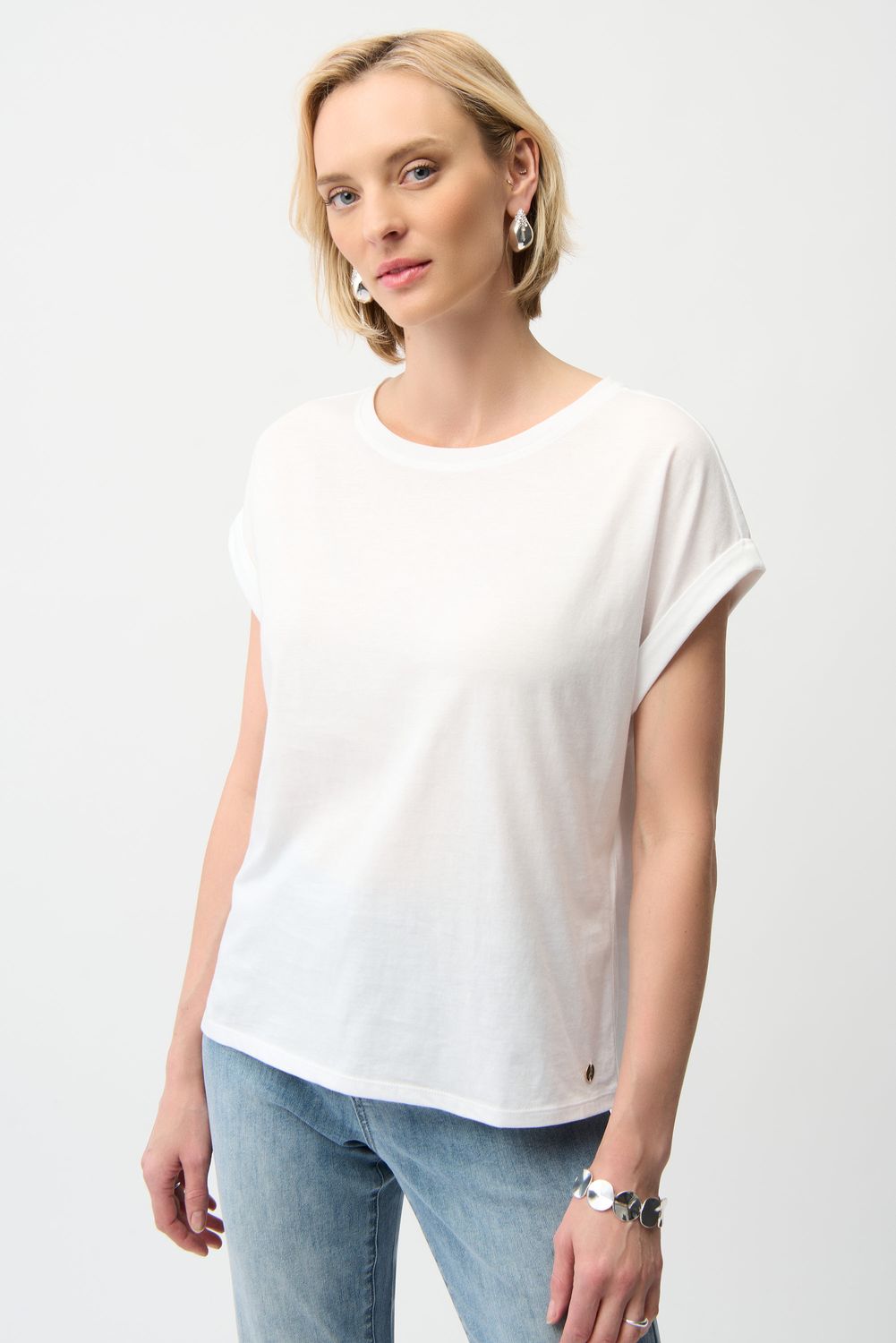 261999 Joseph Ribkoff Cotton Boxy T-Shirt
