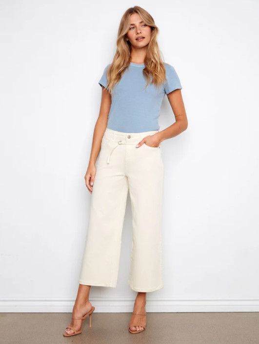 C5788-626C Charlie B Belted Twill Pants