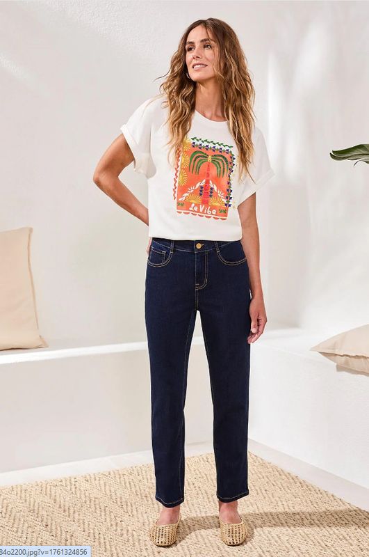 61840 Tribal Sophia Straight Ankle Jeans
