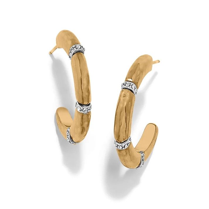 JA0179 Brighton Meridian Geo Open Hoop Earrings