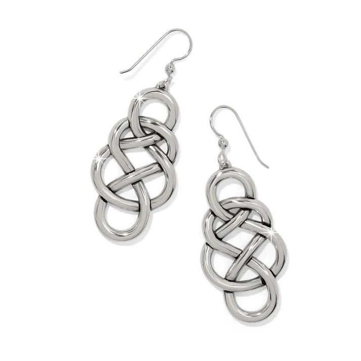 JA0144 Brighton Interlok Braid Drop French Wire Earrings