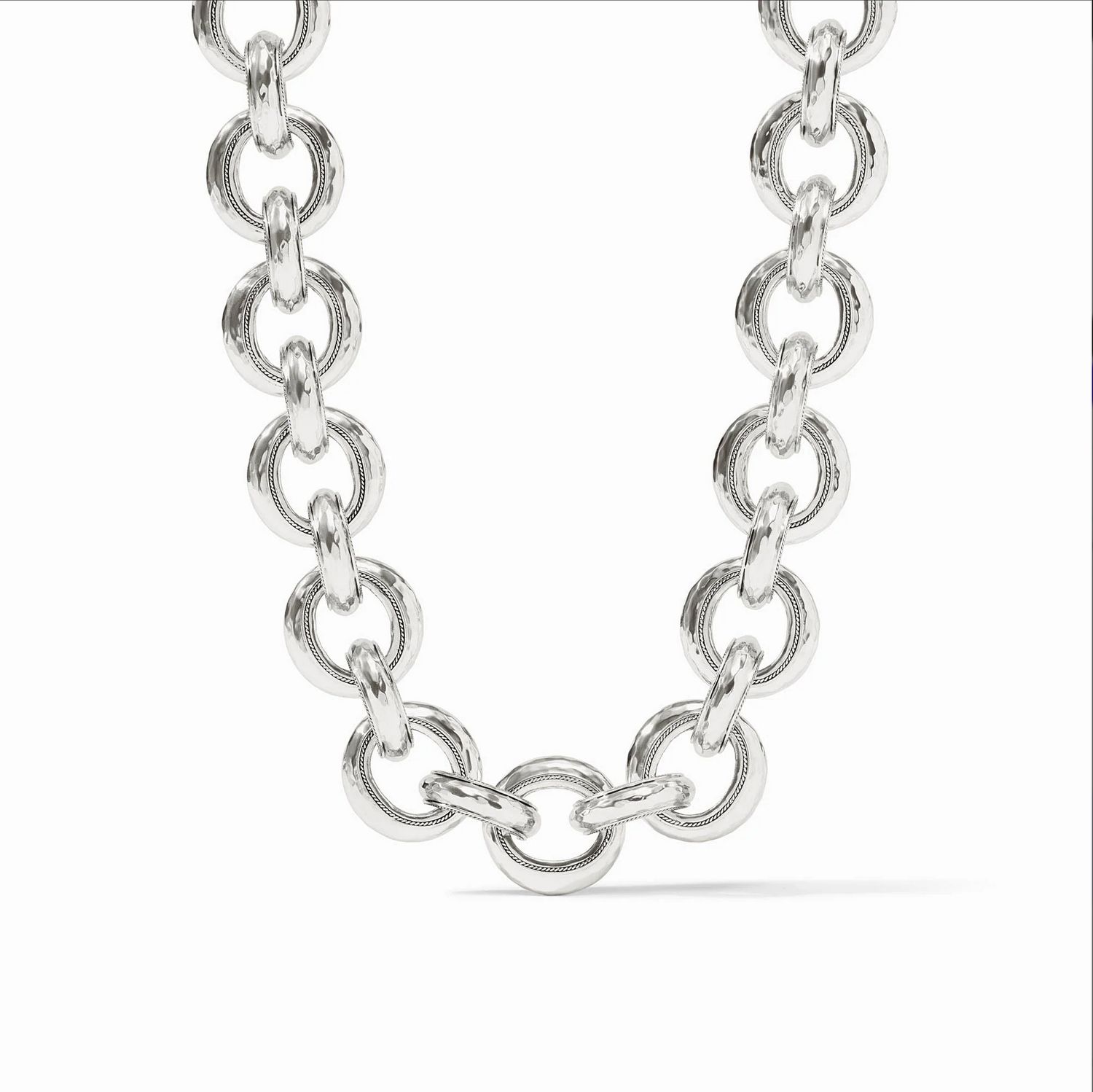 N363S00 Julie Vos Cannes Link Necklace SILVER
