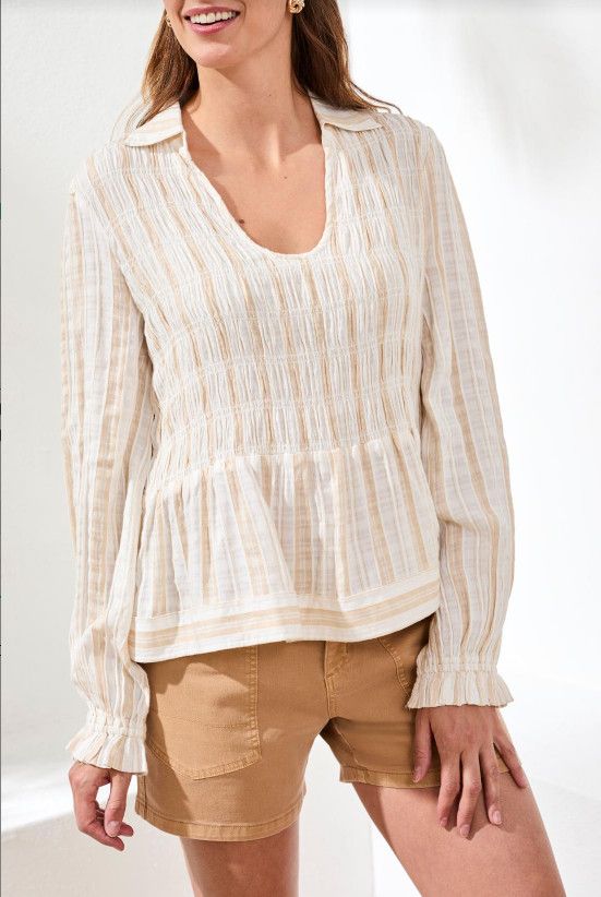 24860 Tribal Blouse with Smocking