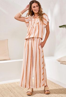 57530 Tribal Flowy Wide Pant