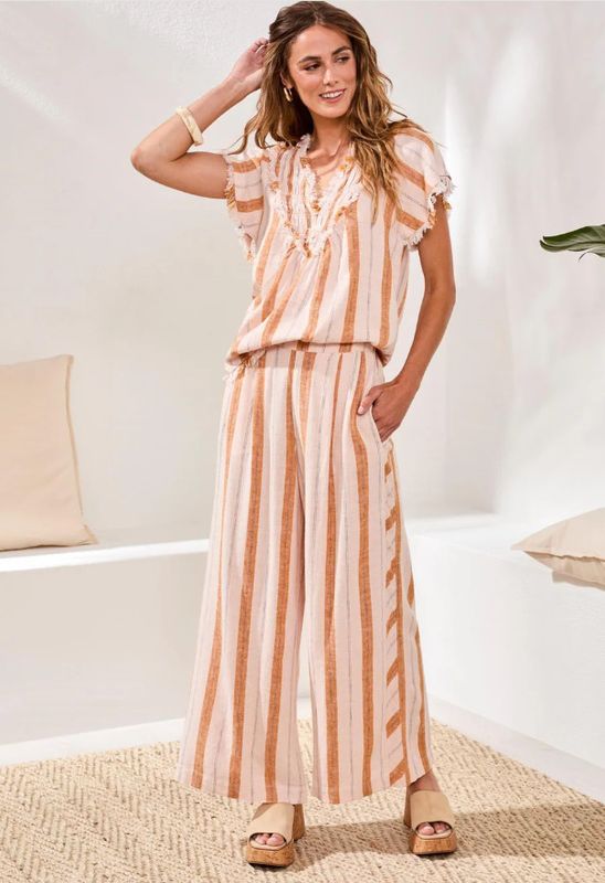 57530 Tribal Flowy Wide Pant