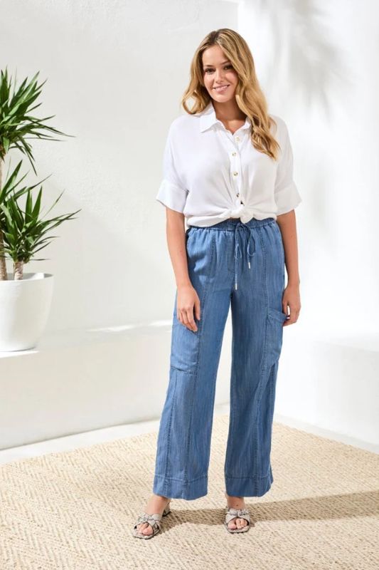 60860 Tribal Cargo Pant with Drawstring