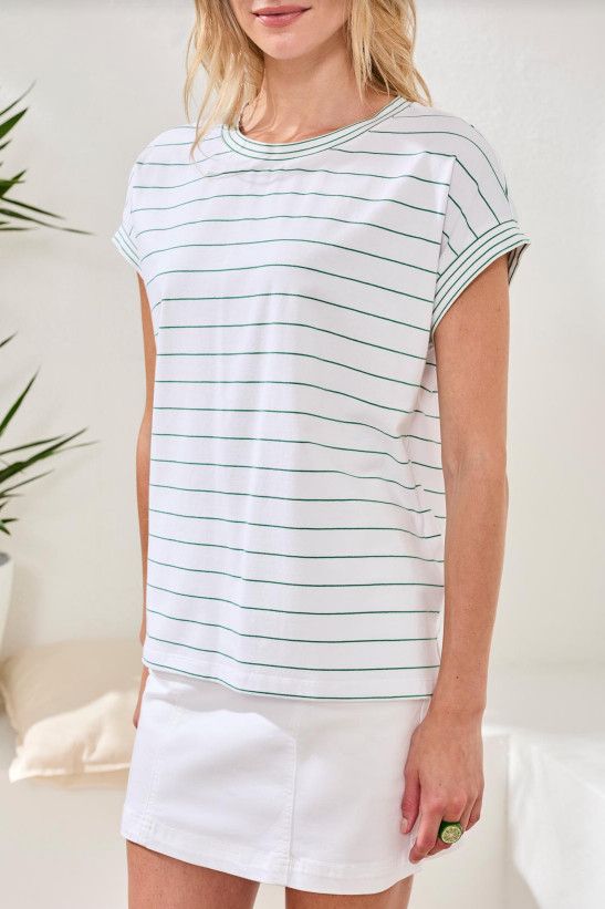 24990 Tribal Cap Sleeve Top