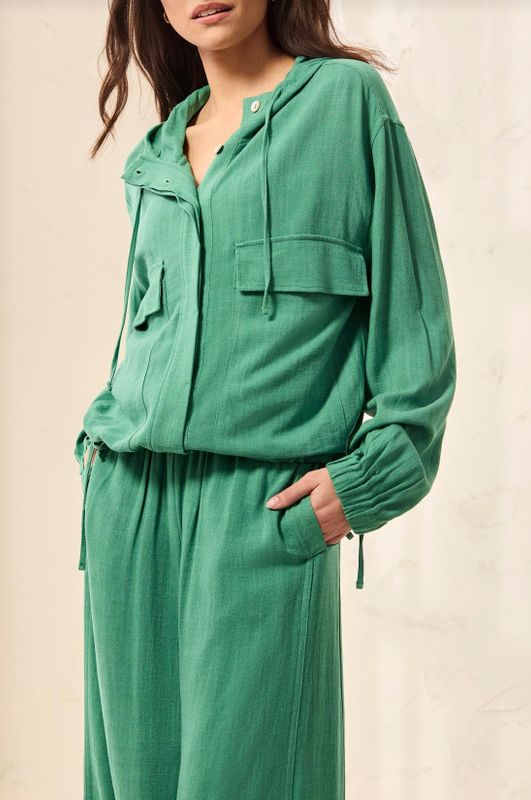 30800 Tribal Button Front Jacket