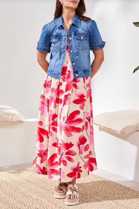 57130-2020 Tribal Stretch Denim Jacket