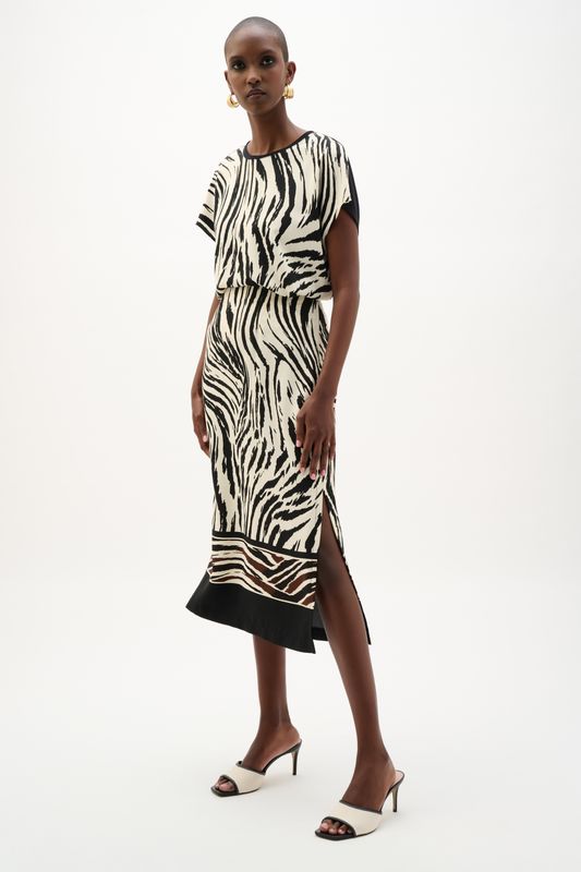 262050 Joseph Ribkoff Animal Print Skirt