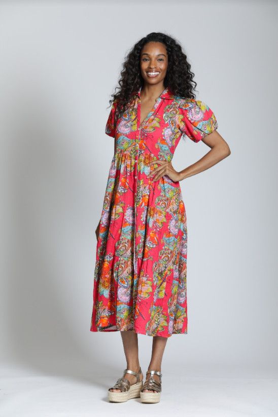 T39P/C-732D APNY Tiered Shirt Dress