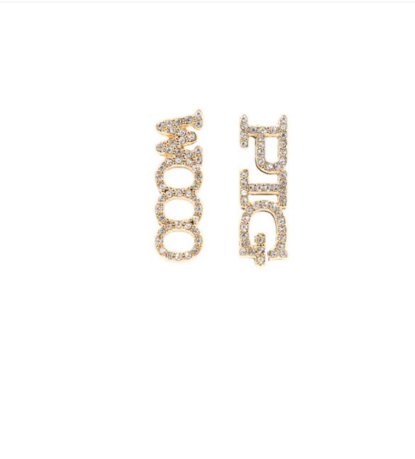 Brianna Cannon Ark WOOO Pig Rhinestone Stud