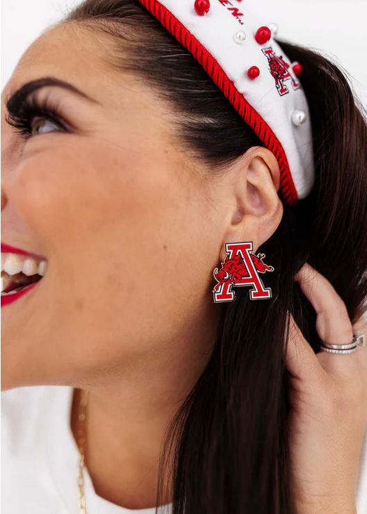Brianne Cannon Ark Logo Stud Earring