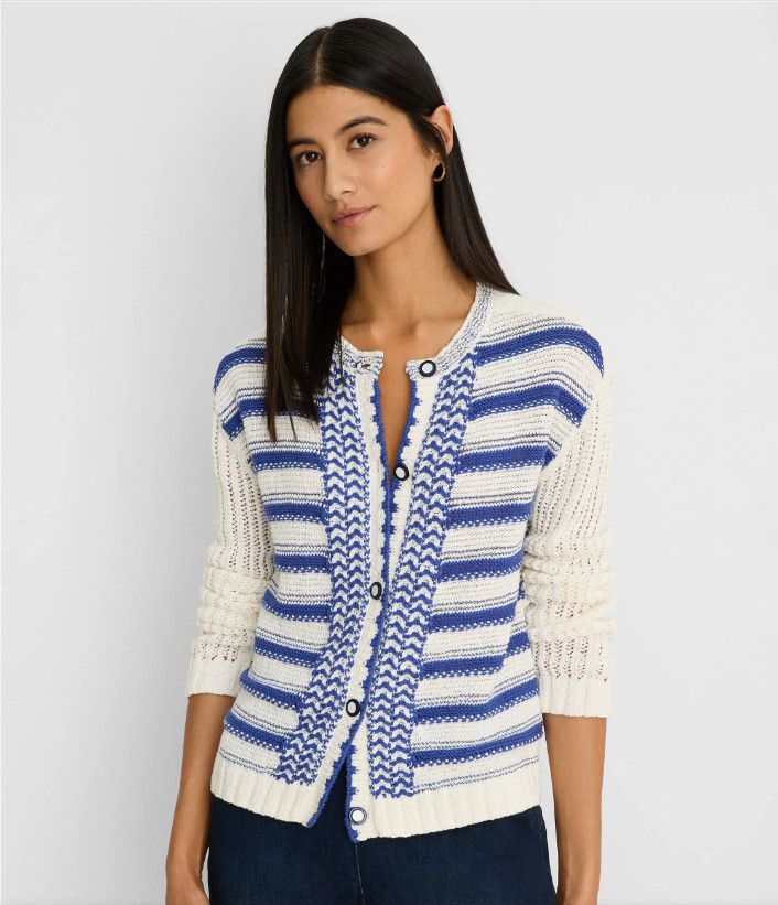 S261121 Nic + Zoe Painted Porcelain Cardigan