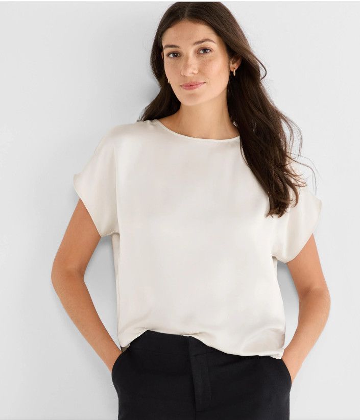 S261606 Nic + Zoe Day Gloss Woven Tee