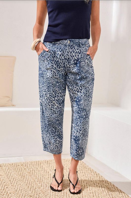 57200-1115 Tribal Audrey Barrel Leopard Jeans