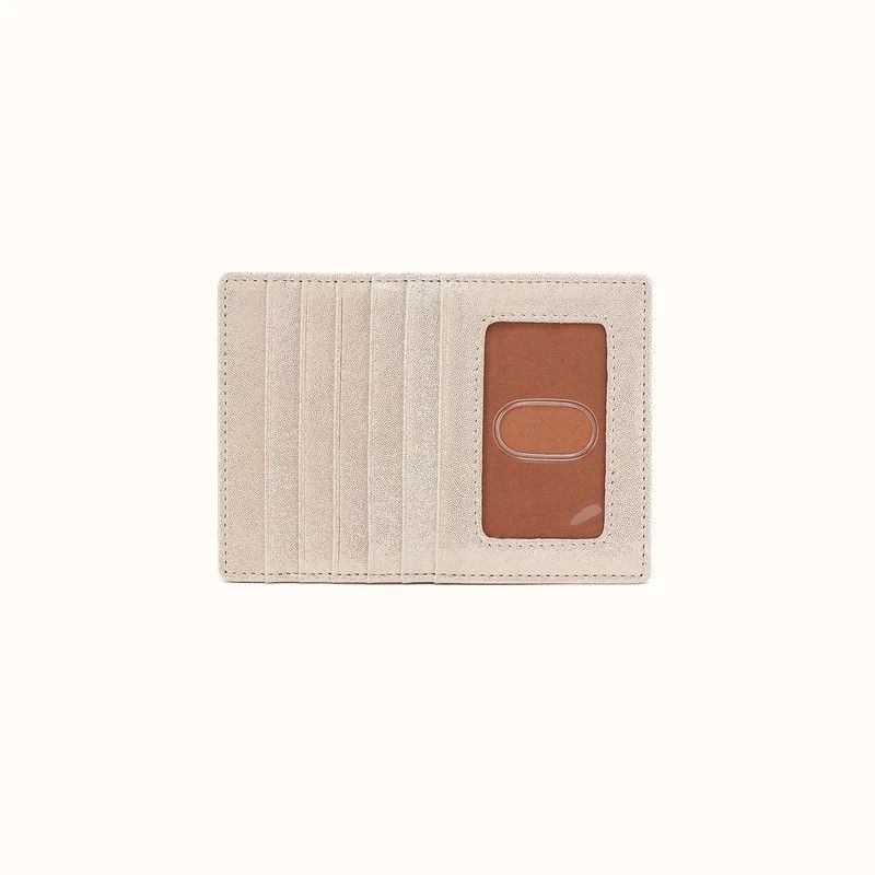 VI-32172SSHR Hobo Euro Slide Card Wallet SAND SHIMMER